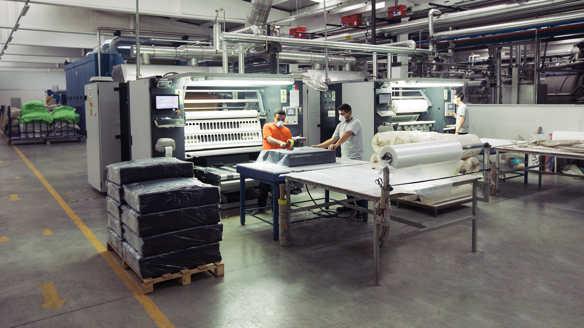 Kımıl Tekstil, production, dyeing